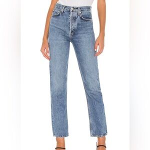 AGOLDE 90's Pinch Waist Straight Jeans in Navigate size 24